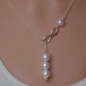 Stunning Pearl Stone Antique Plated Necklace Set