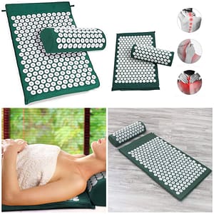 Acupressure Mat & Pillow Set – Back & Neck Pain Relief and Deep Muscle Relaxation
