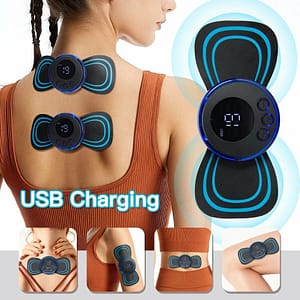 Mini Electric Neck Massager – EMS Muscle Pain Relief & Portable Therapy Device