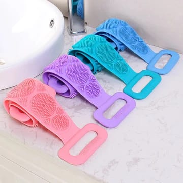 Silicone Back Scrubber Belt – Double-Sided Exfoliating Body Brush for Deep Clean Bath - Image 6