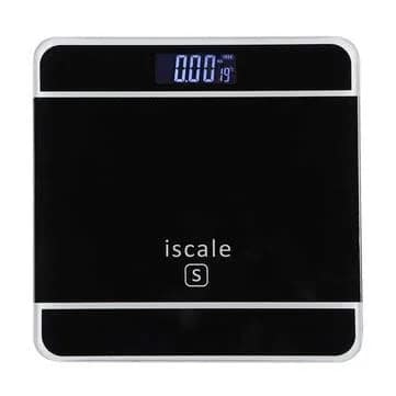 iScale Digital LCD Bathroom Weighing Scale – Tempered Glass Body | High-Precision Weight Tracker - Image 5