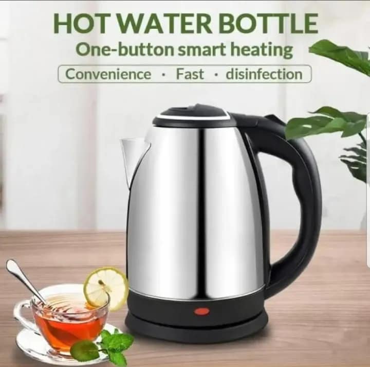 Lifestyle Cordless Stainless Steel Electric Kettle – 1.8L Fast Boiling Hot Water Dispenser