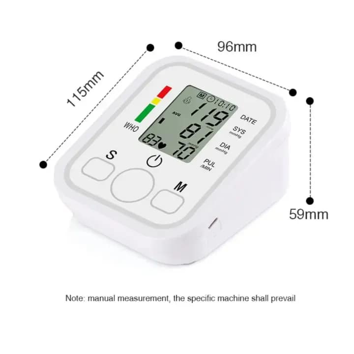 Digital Blood Pressure Monitor – Fully Automatic Upper Arm BP Machine with Heart Rate Tracking - Image 4